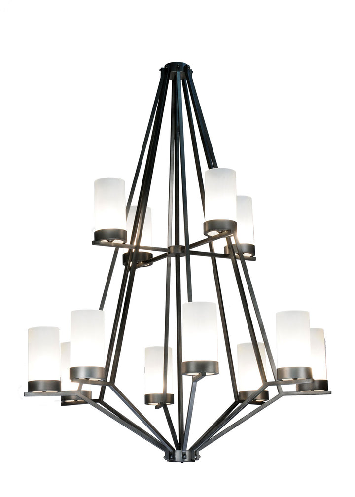 Meyda Tiffany Galen 115096 Chandelier Light - Smoke/Frosted Glass