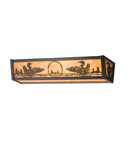 Meyda Tiffany Loon 14254 Bath Vanity Light 24 in. wide - Mahogany Bronze
