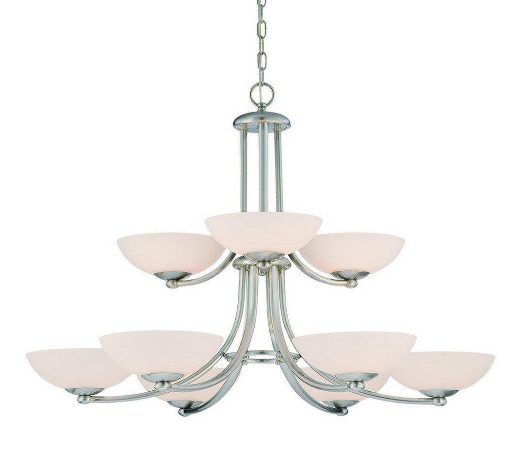 Dolan Designs Rainier 2902-09 Chandelier Light - Satin Nickel