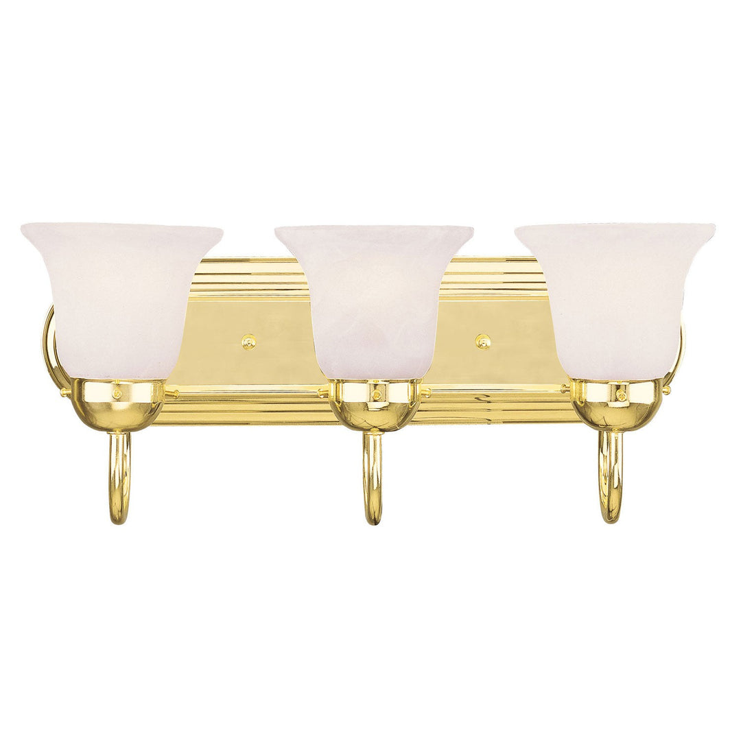 Livex Rivera 1073-02 Bath Vanity Light 18 in. wide - Polished Brass