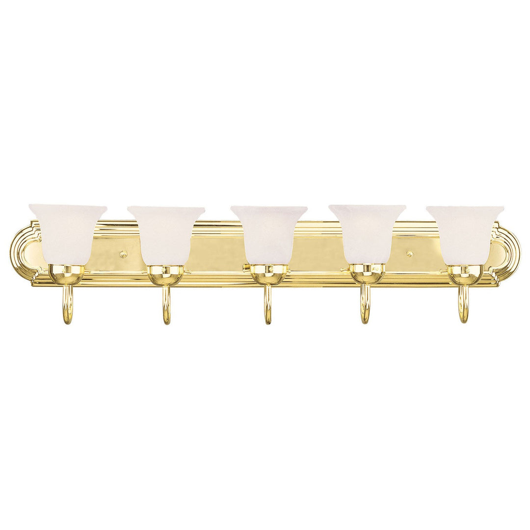 Livex Rivera 1075-02 Bath Vanity Light 36 in. wide - Polished Brass