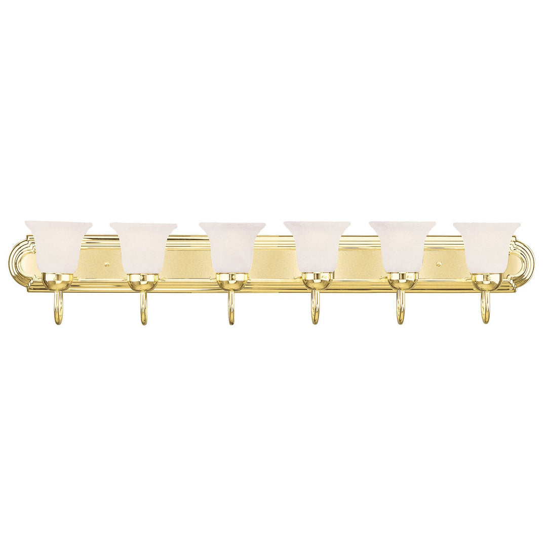 Livex Rivera 1076-02 Bath Vanity Light 48 in. wide - Polished Brass