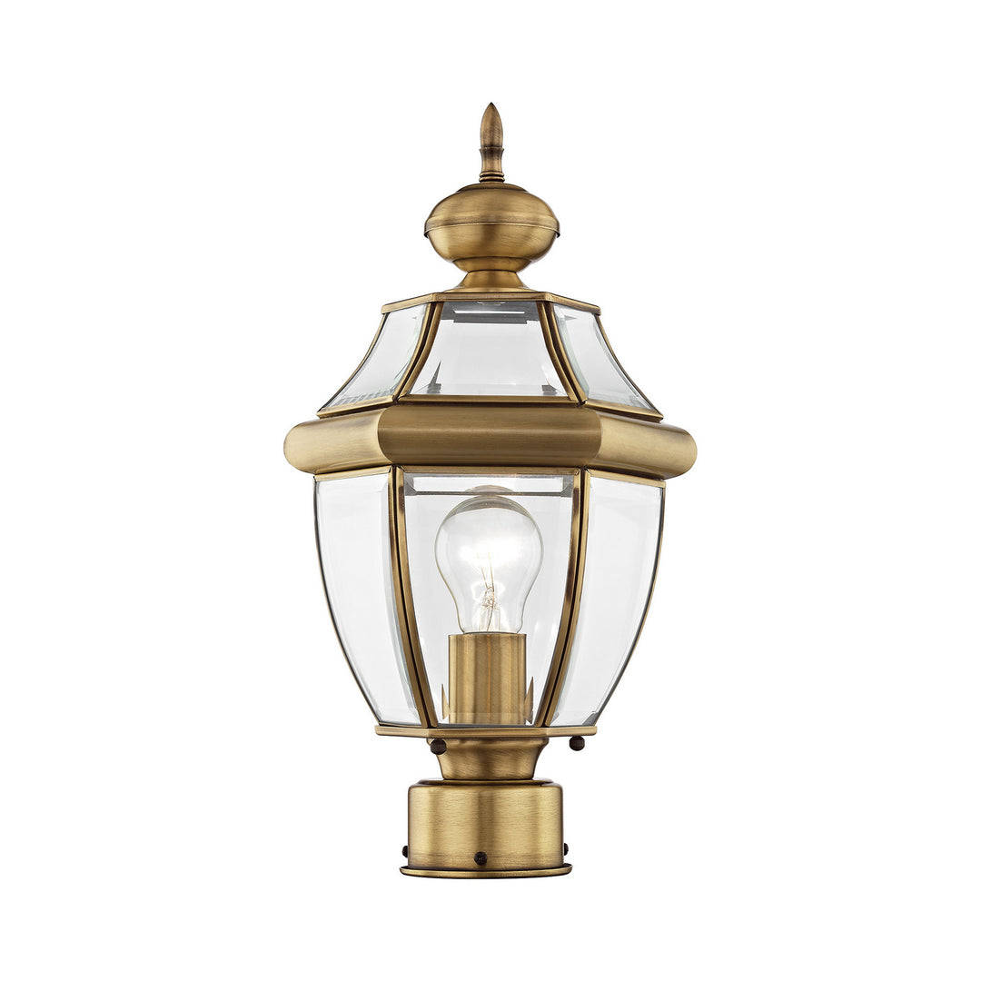 Livex Lighting 2153-01  Monterey Outdoor Antique Brass