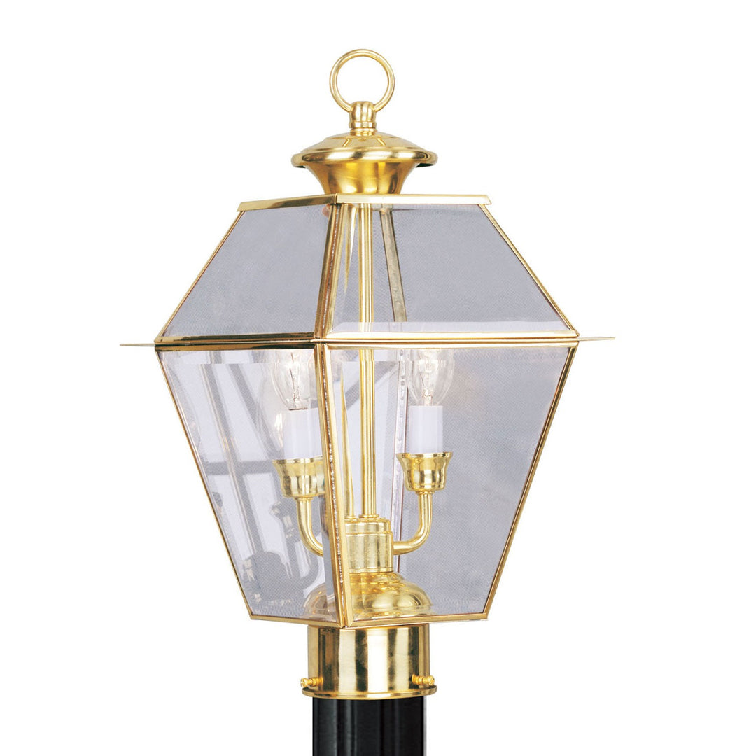 Livex Lighting 2284-02  Westover Outdoor Polished Brass