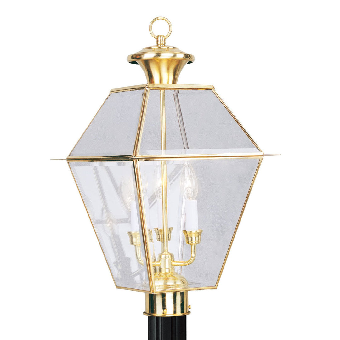 Livex Lighting 2384-02  Westover Outdoor Polished Brass
