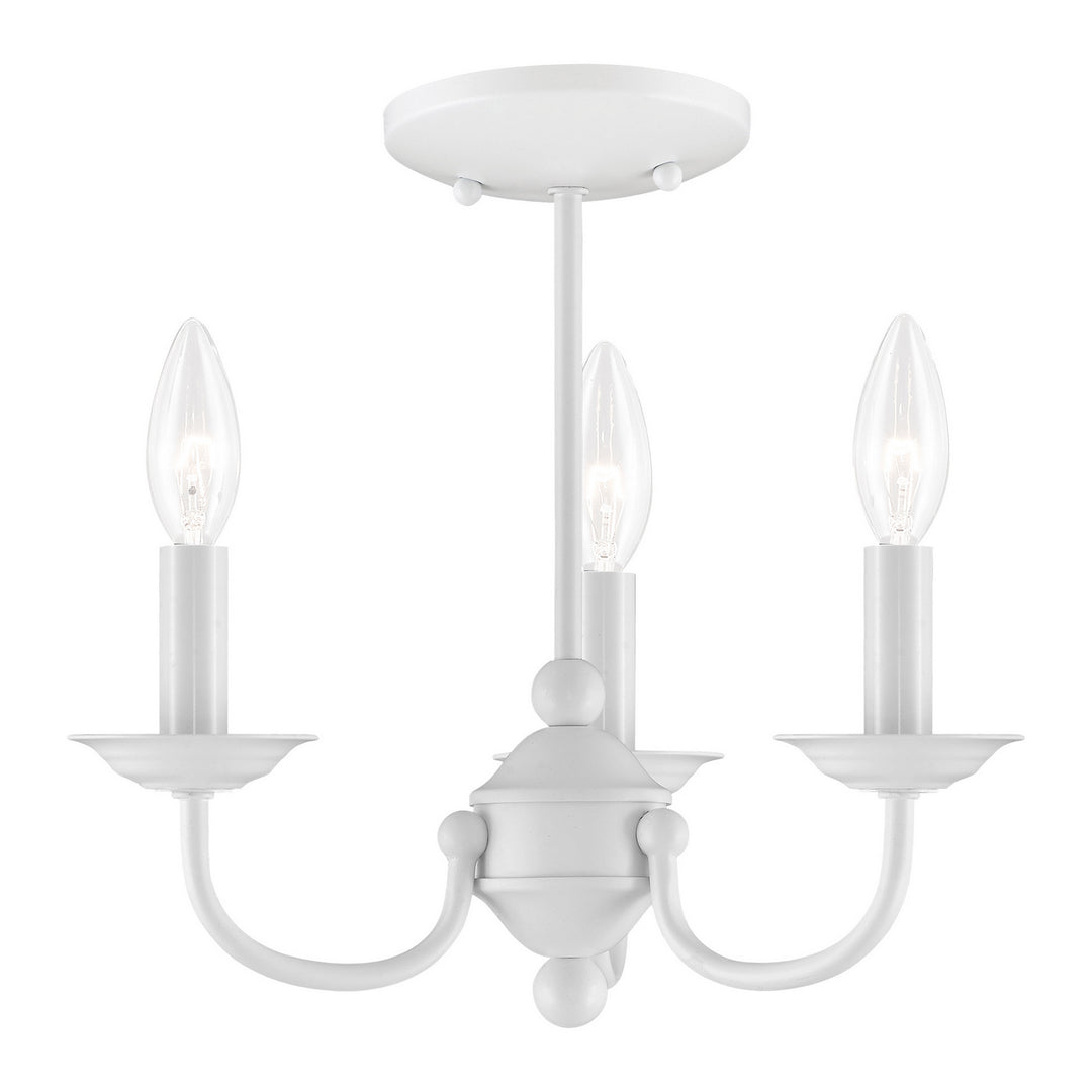 Livex Home Basics 4153-03 Chandelier Light - White