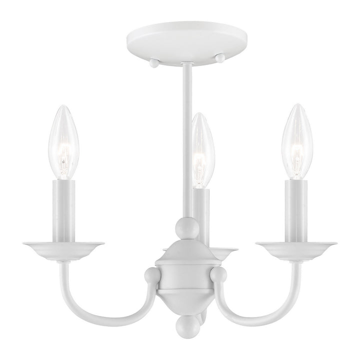 Livex Home Basics 4153-03 Chandelier Light - White