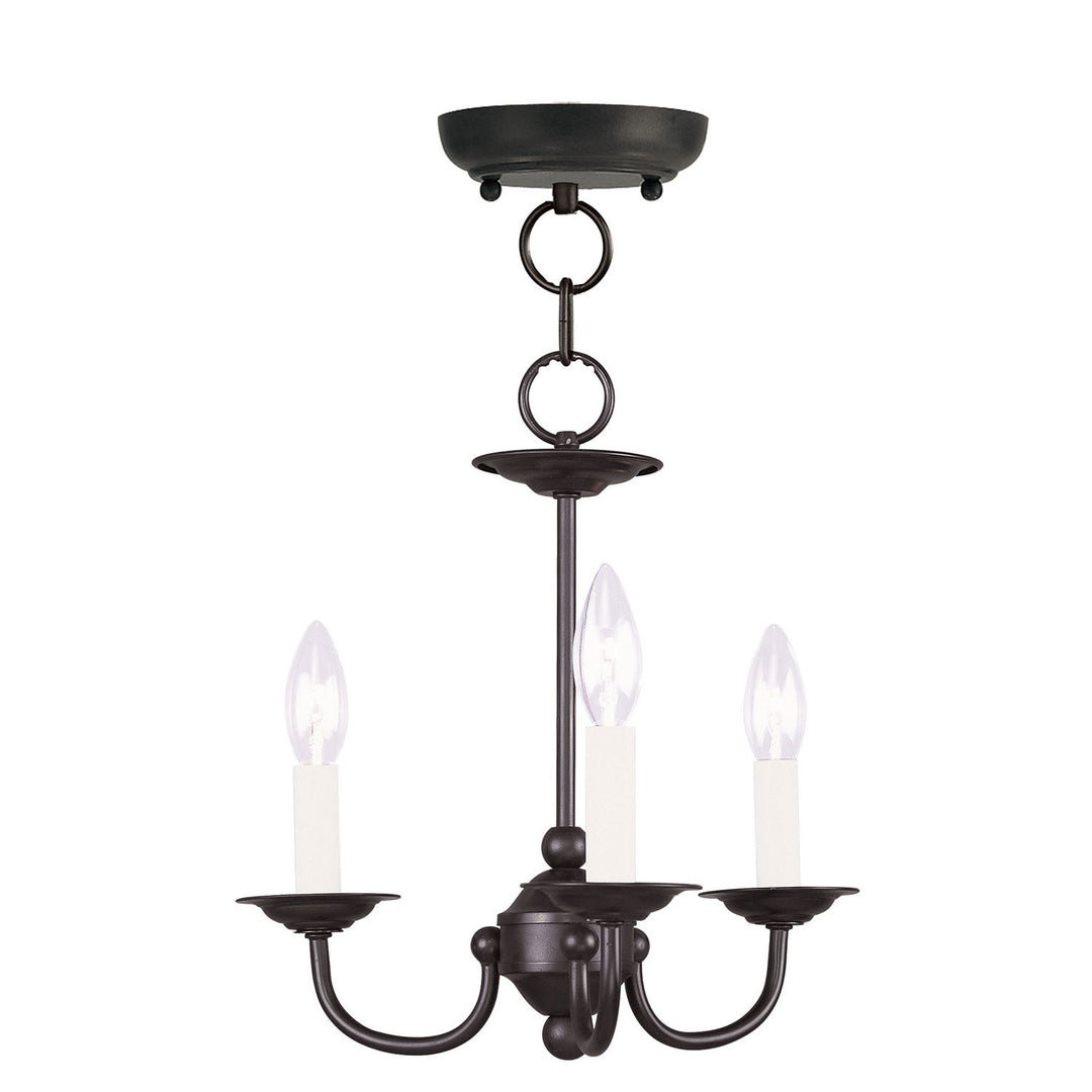 Livex Home Basics 4153-04 Chandelier Light - Black
