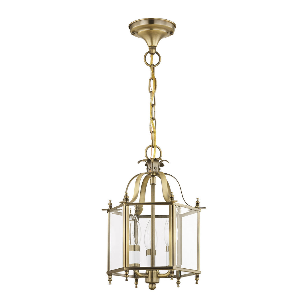 Livex Livingston 4403-01 Pendant Light - Antique Brass