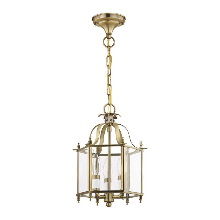 Livex Livingston 4403-01 Pendant Light - Antique Brass