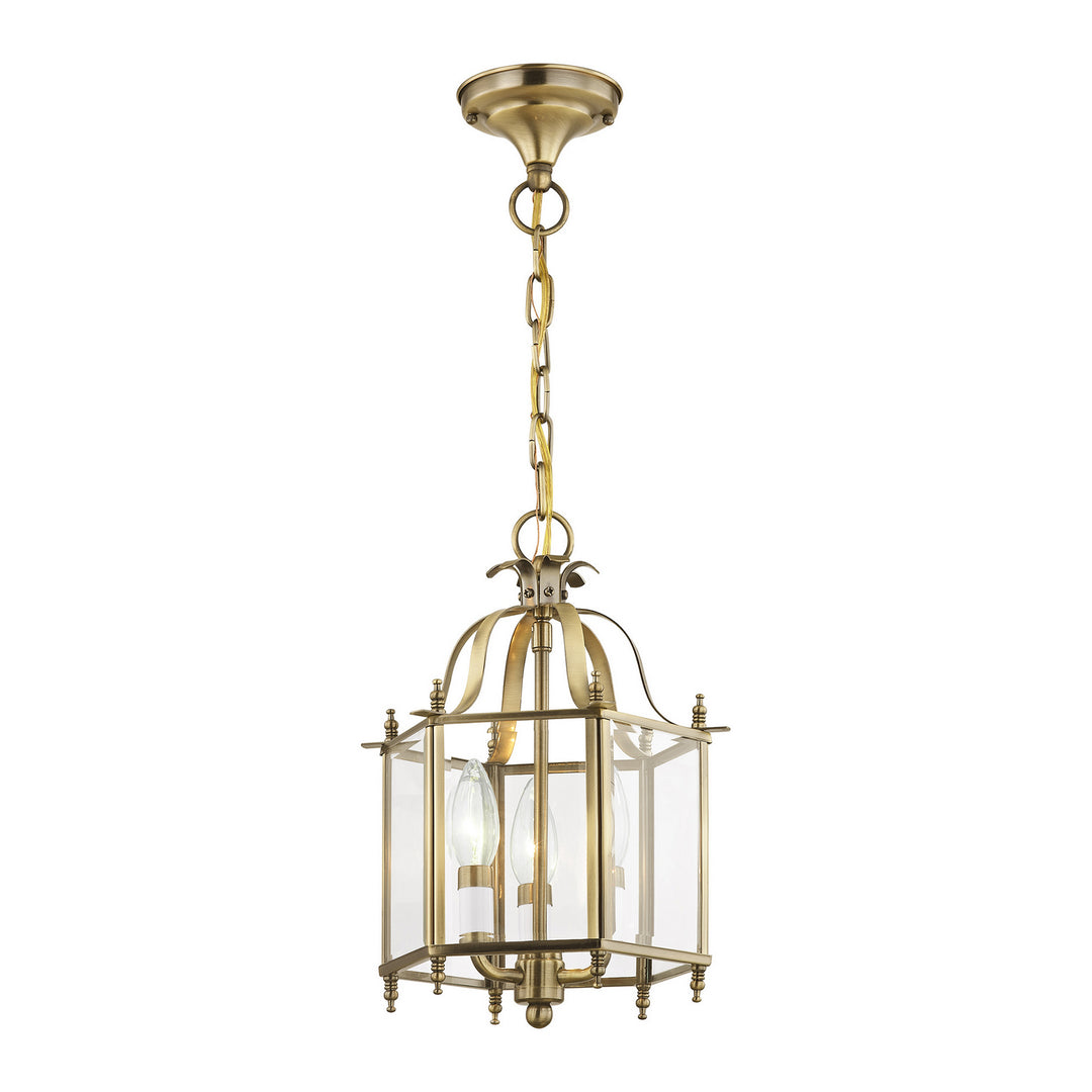 Livex Livingston 4403-01 Pendant Light - Antique Brass