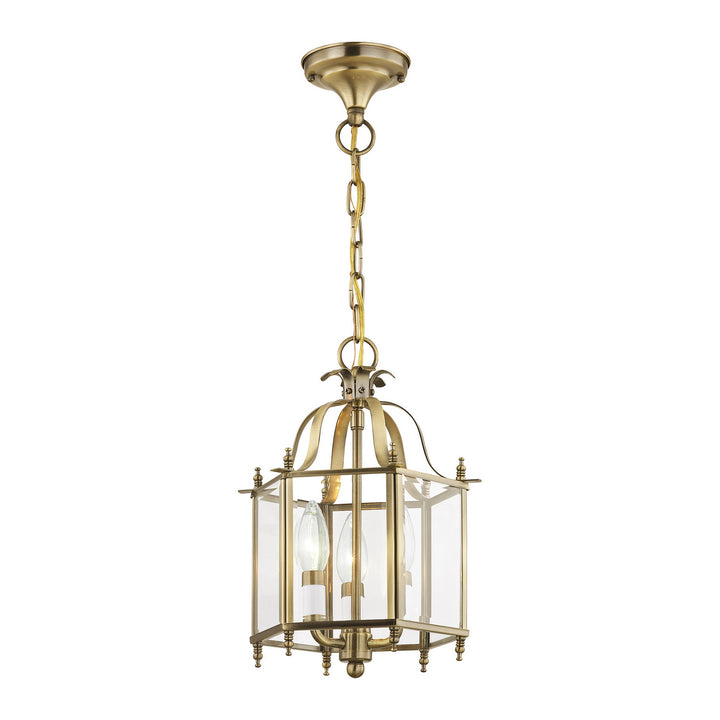 Livex Livingston 4403-01 Pendant Light - Antique Brass