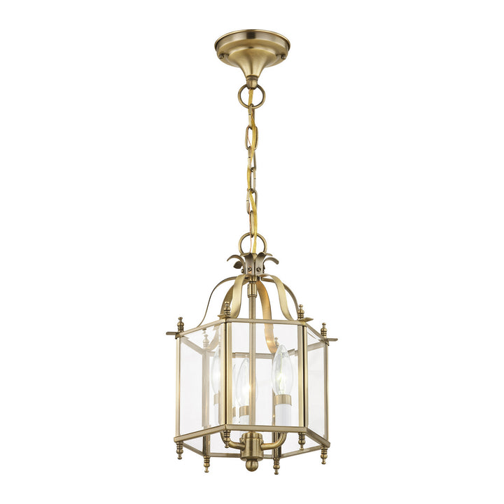 Livex Livingston 4403-01 Pendant Light - Antique Brass