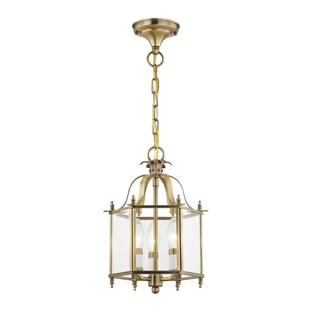 Livex Livingston 4403-01 Pendant Light - Antique Brass