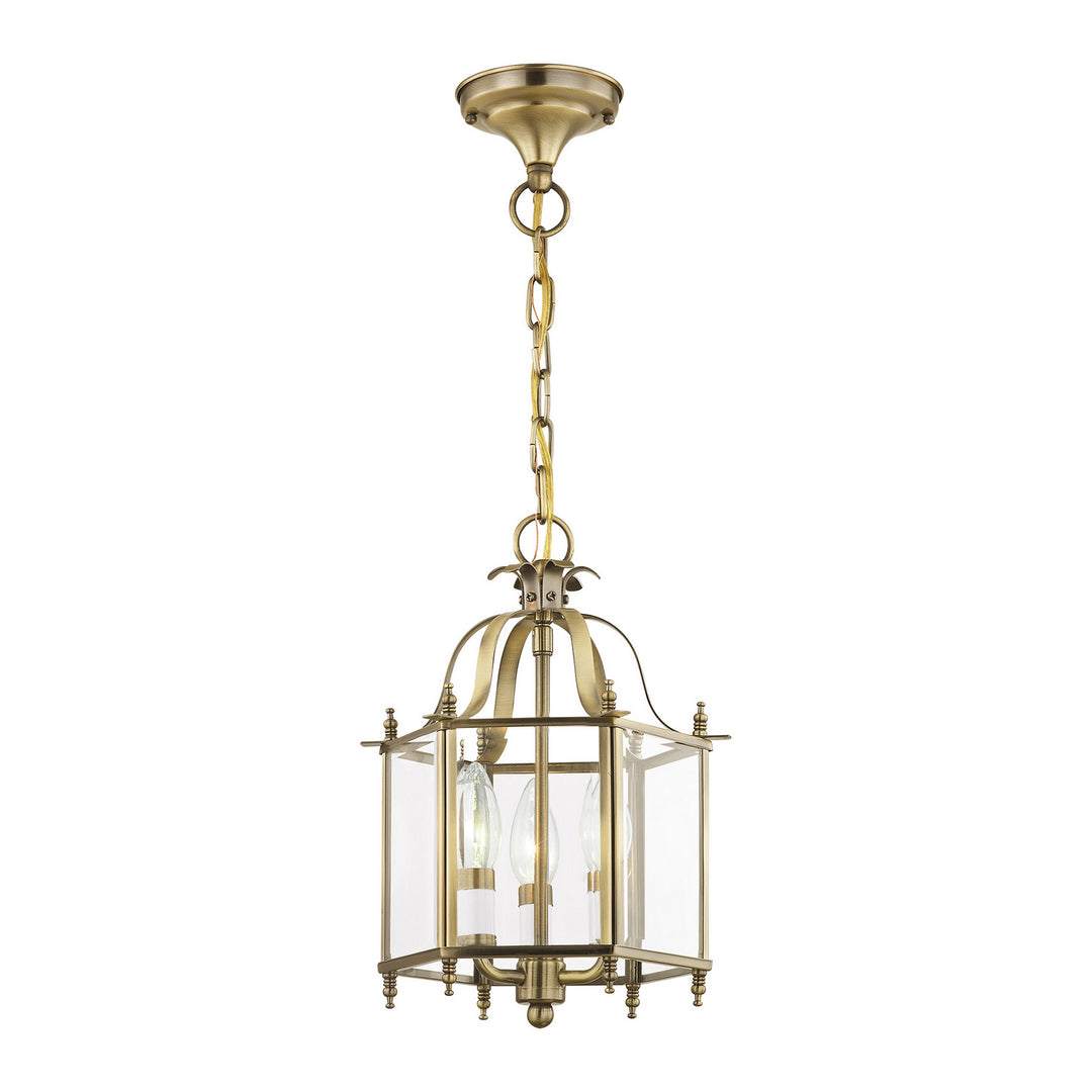 Livex Livingston 4403-01 Pendant Light - Antique Brass