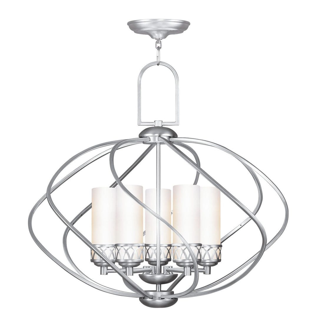 Livex Westfield 4725-91 Chandelier Light - Brushed Nickel