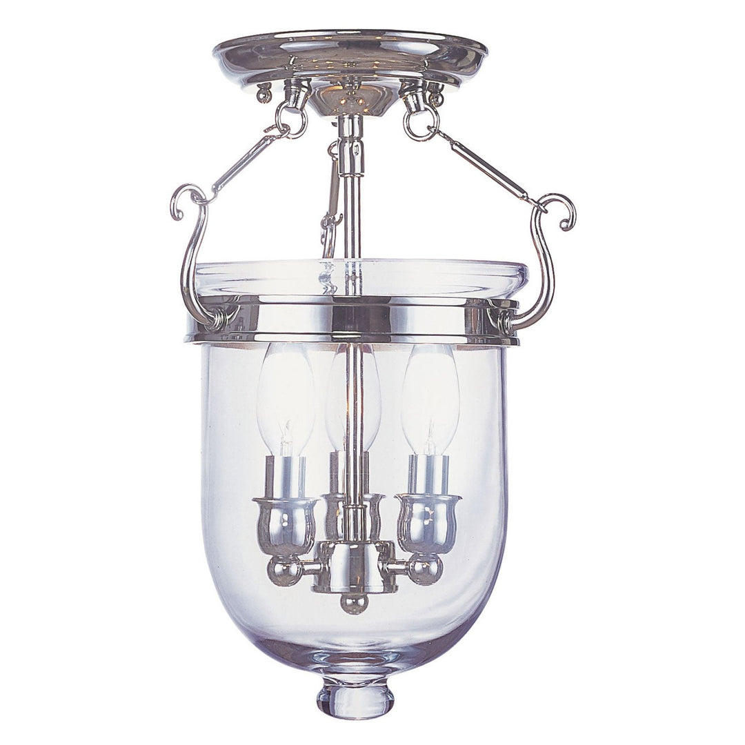 Livex Jefferson 5061-35 Pendant Light - Polished Nickel
