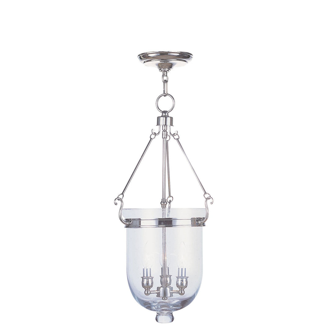 Livex Jefferson 5064-35 Pendant Light - Polished Nickel