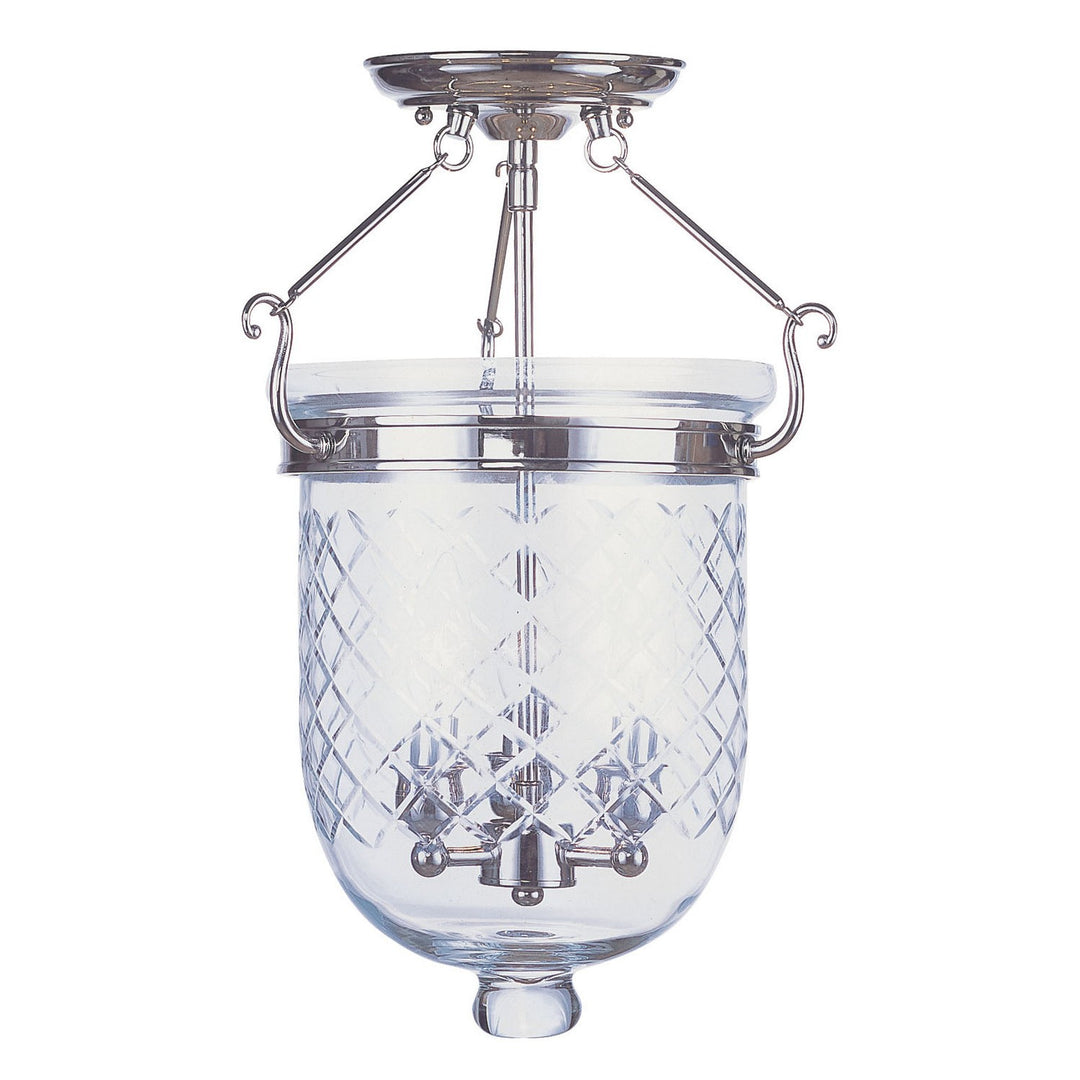 Livex Jefferson 5072-35 Ceiling Light - Polished Nickel
