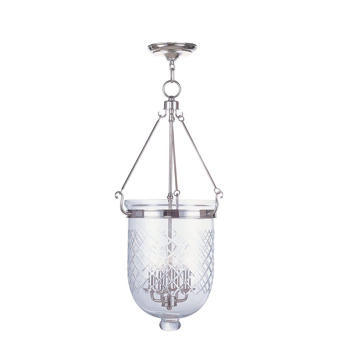 Livex Jefferson 5075-35 Pendant Light - Polished Nickel