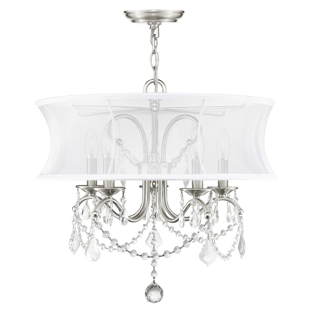 Livex Newcastle 6305-91 Chandelier Light - Brushed Nickel