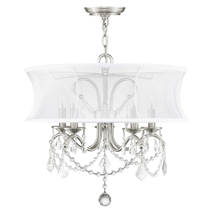 Livex Newcastle 6305-91 Chandelier Light - Brushed Nickel