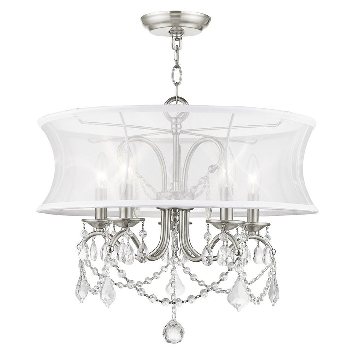 Livex Newcastle 6305-91 Chandelier Light - Brushed Nickel