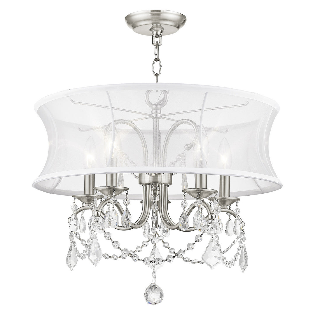 Livex Newcastle 6305-91 Chandelier Light - Brushed Nickel
