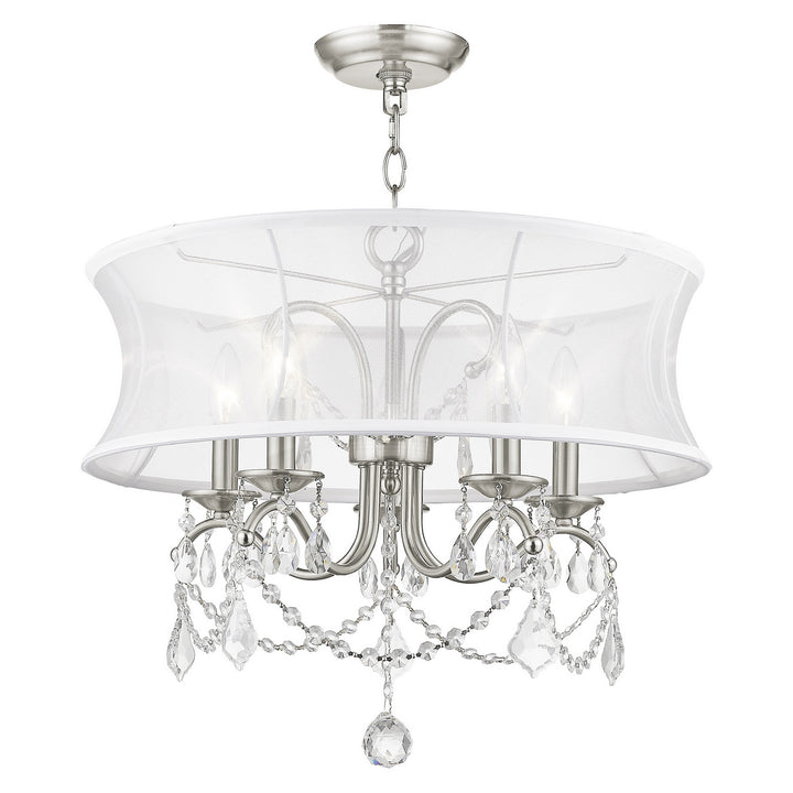 Livex Newcastle 6305-91 Chandelier Light - Brushed Nickel