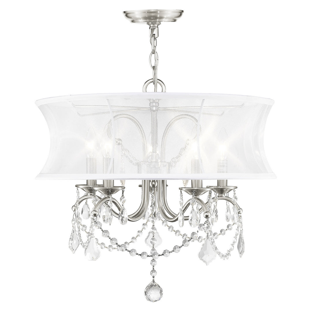 Livex Newcastle 6305-91 Chandelier Light - Brushed Nickel
