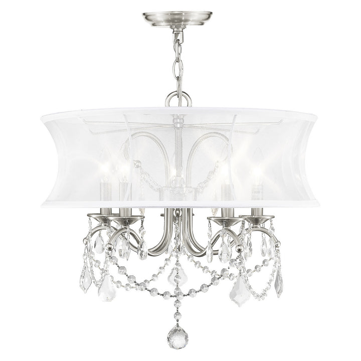 Livex Newcastle 6305-91 Chandelier Light - Brushed Nickel