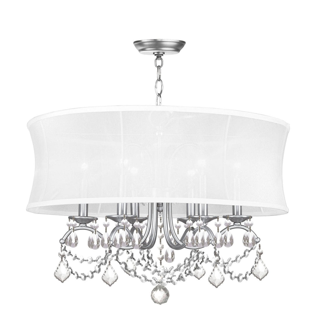 Livex Newcastle 6306-91 Chandelier Light - Brushed Nickel