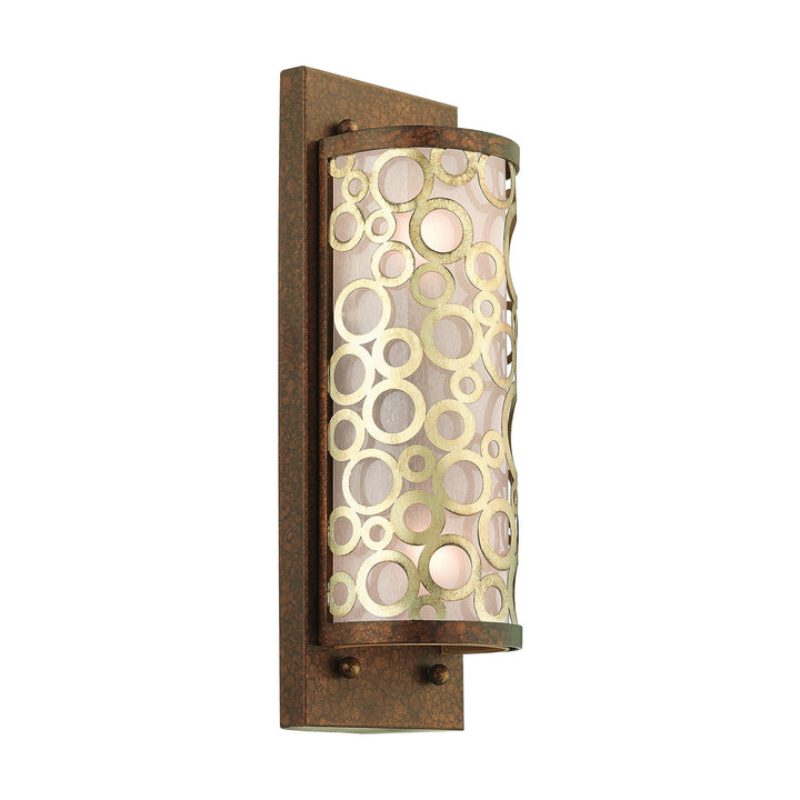 Livex Avalon 8684-64 Wall Sconce Light - Hand Applied Palacial Bronze w/ Gildeds