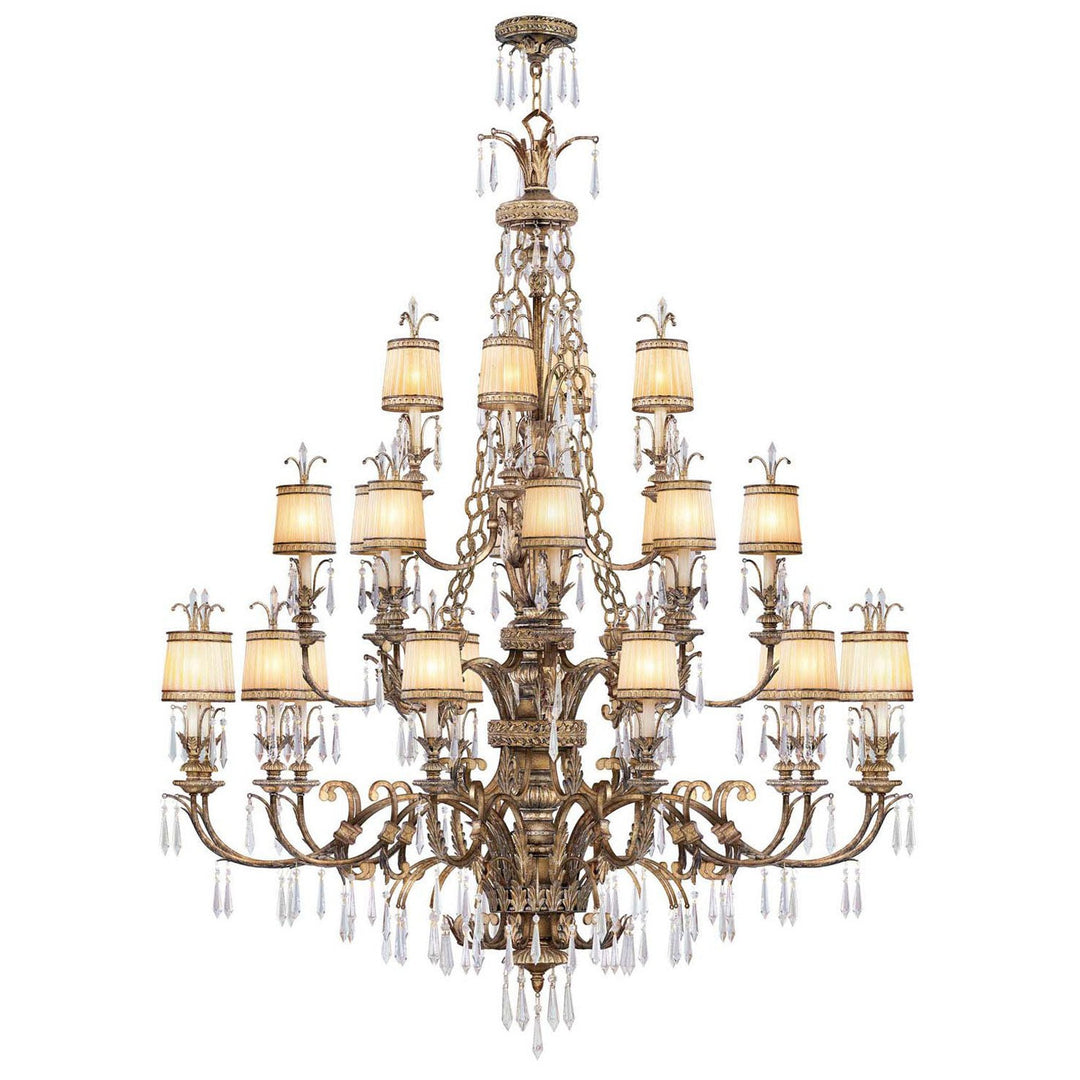 Livex La Bella 8910-65 Chandelier Light - Hand Painted Vintage Gold Leaf