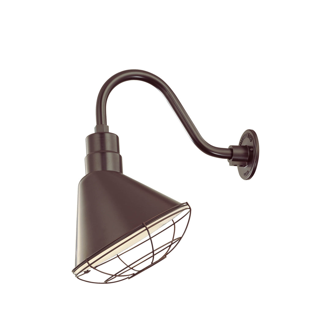 Millennium Lighting RAS12-ABR R Series One Light Pendant Utility Light Bronze / Dark