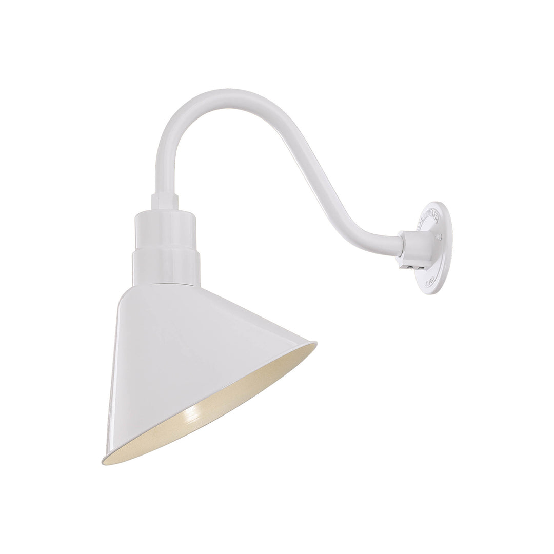 Millennium Lighting RAS12-WH R Series One Light Pendant Utility Light White