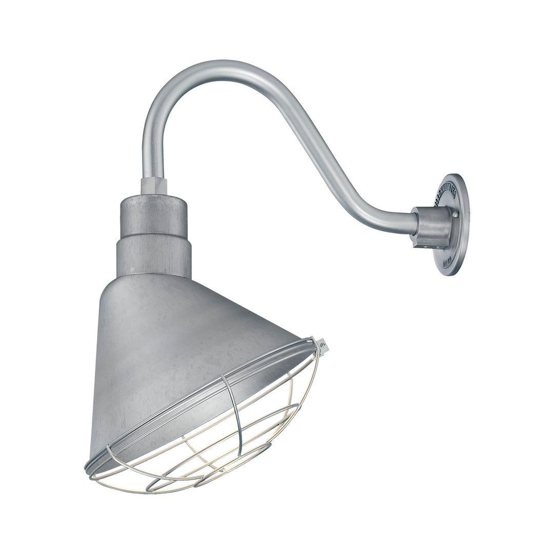 Millennium Lighting RAS12-GA R Series One Light Pendant Utility Light Pewter, Nickel, Silver