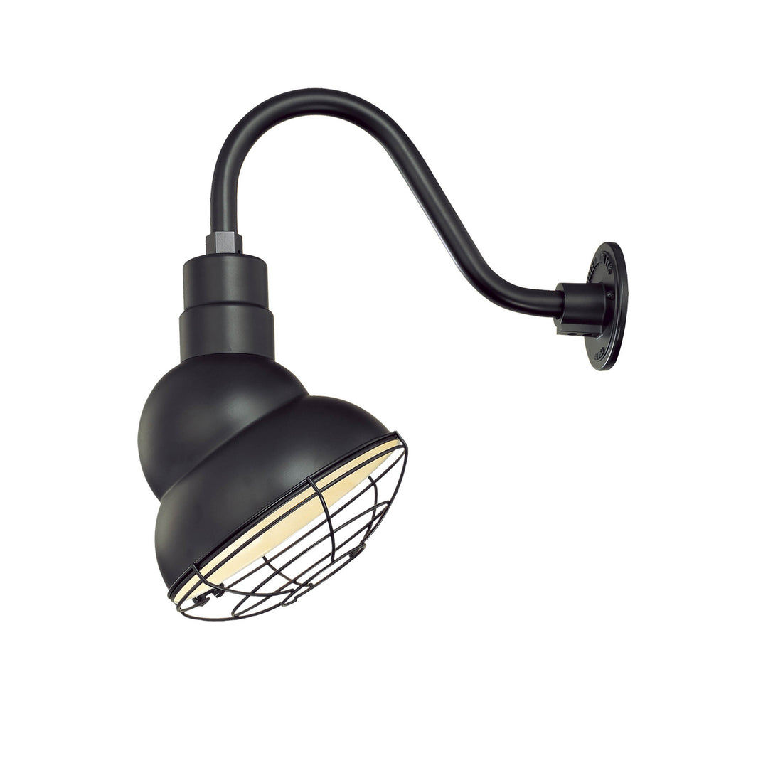 Millennium Lighting RES10-SB R Series One Light Pendant Utility Light Black