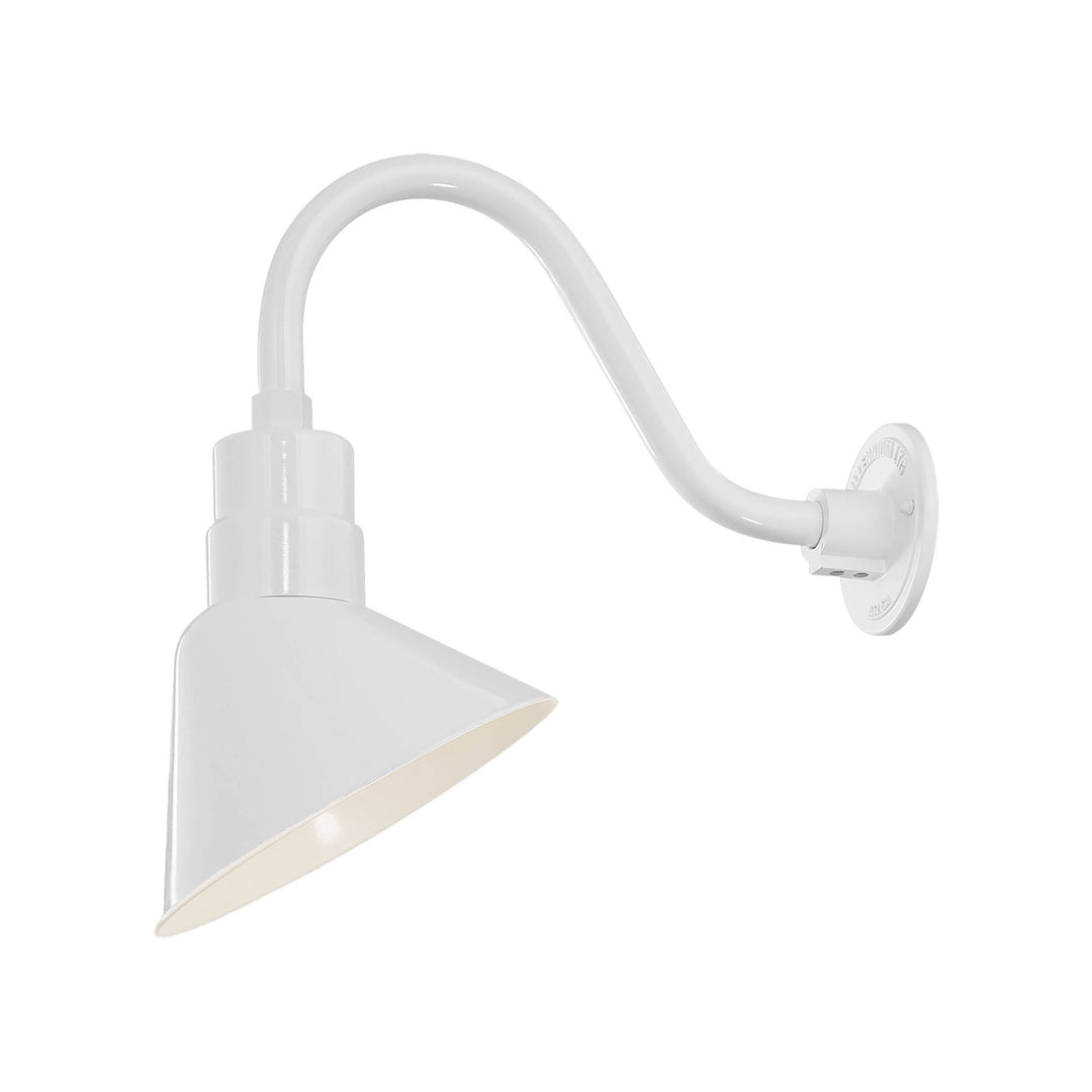 Millennium Lighting RAS10-WH R Series One Light Pendant Utility Light White