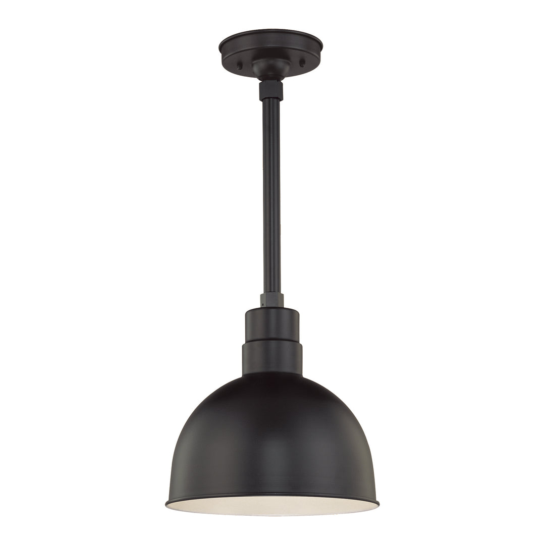 Millennium Lighting RDBS12-SB R Series One Light Pendant Utility Light Black