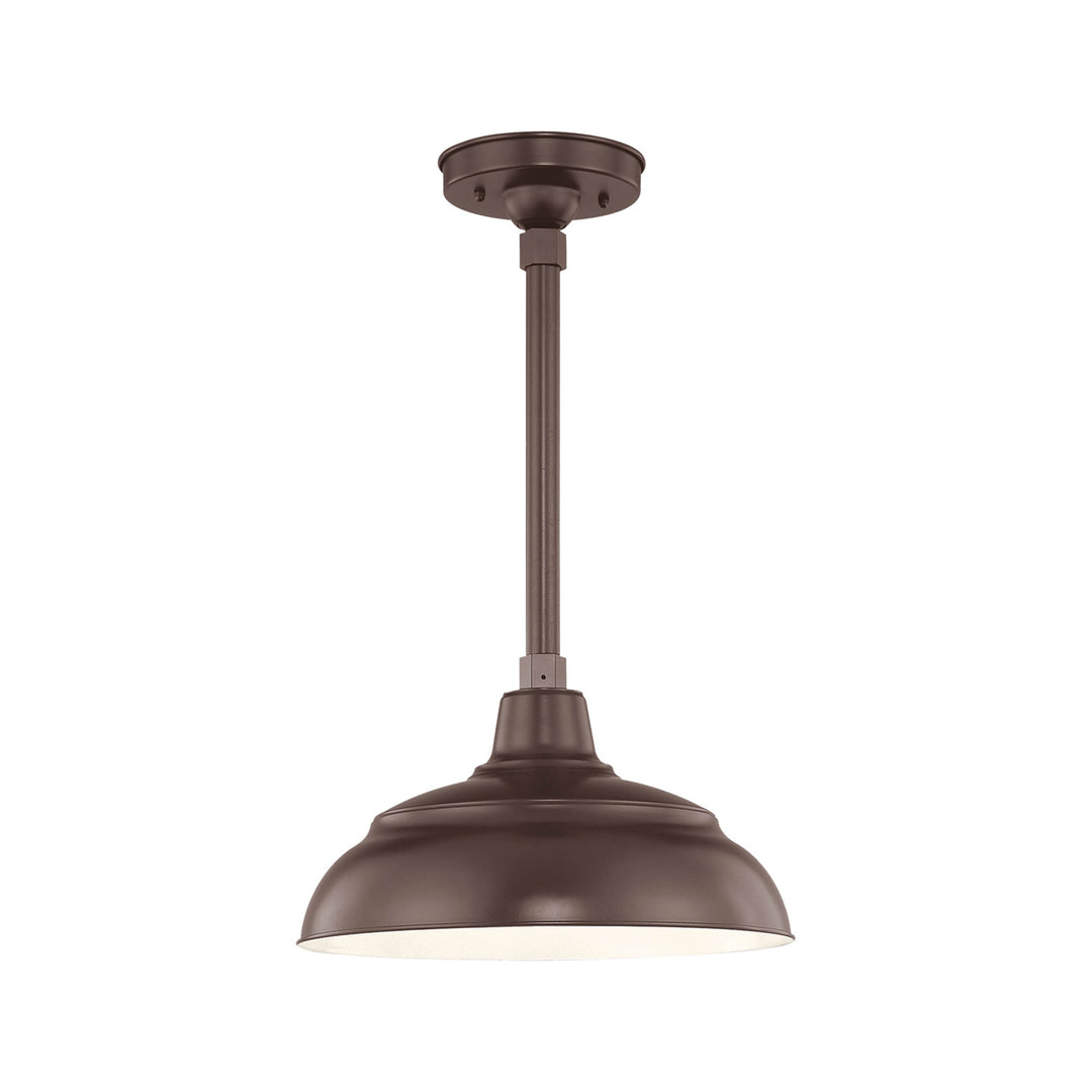 Millennium Lighting RWHS14-ABR R Series One Light Pendant Utility Light Bronze / Dark