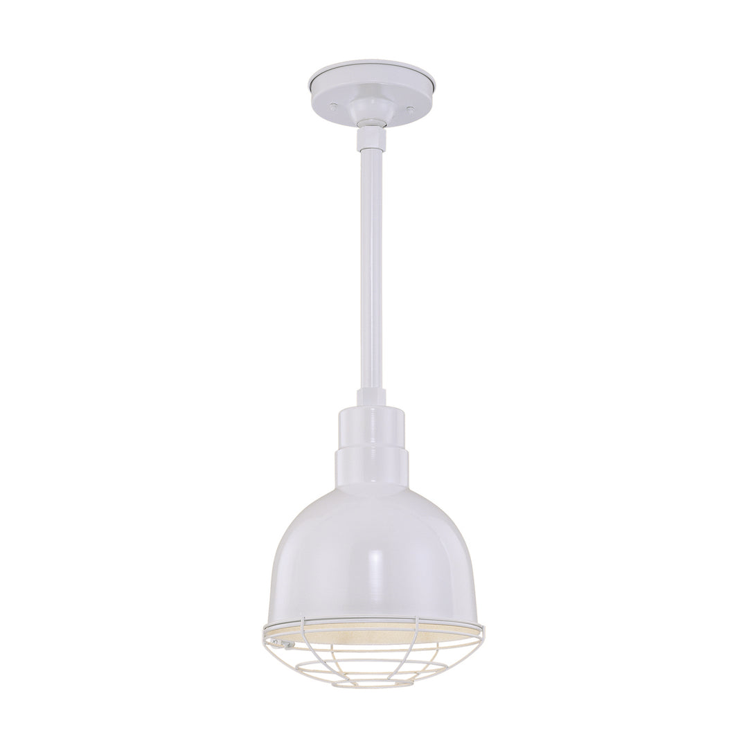 Millennium Lighting RDBS10-WH R Series One Light Pendant Utility Light White