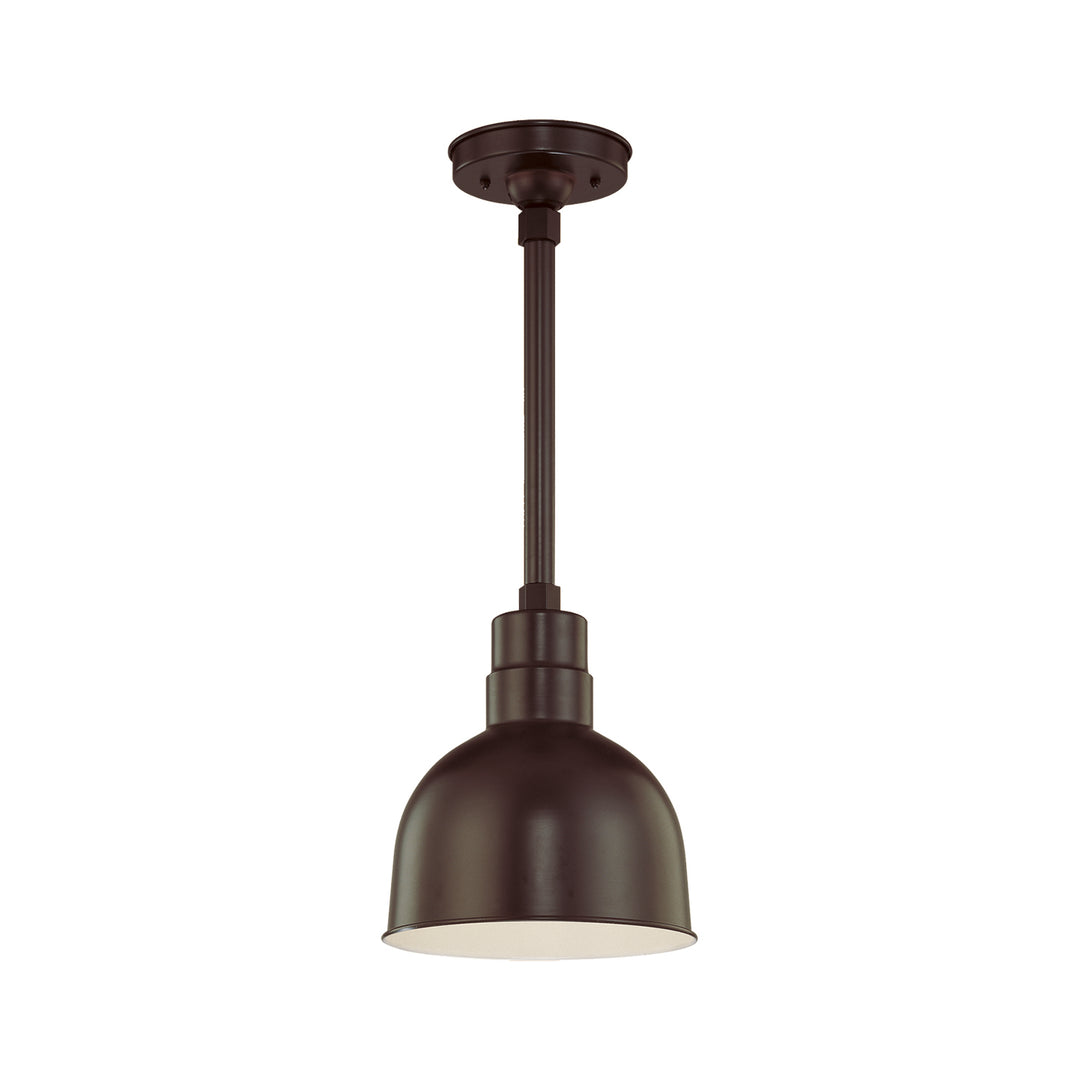 Millennium Lighting RDBS10-ABR R Series One Light Pendant Utility Light Bronze / Dark