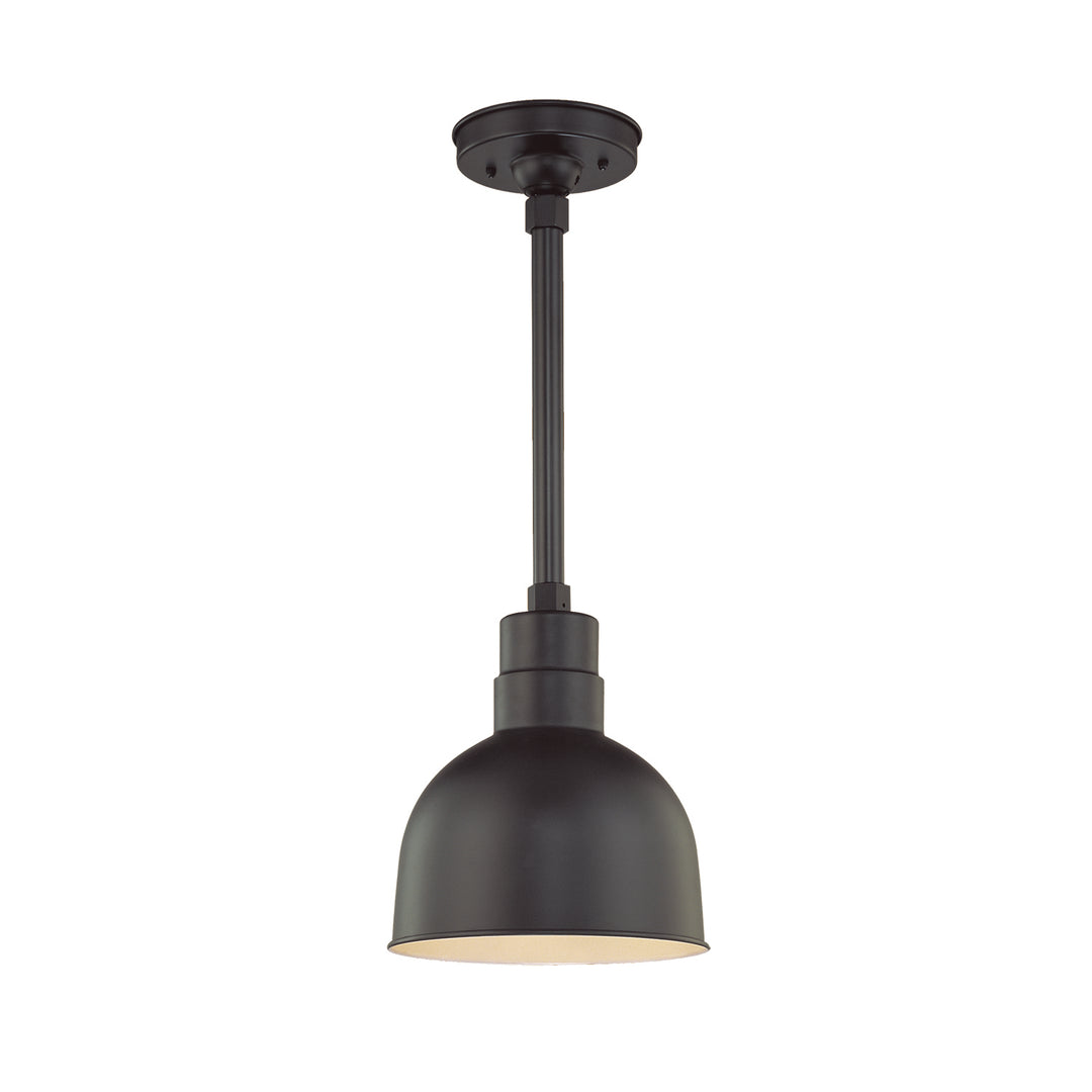 Millennium Lighting RDBS10-SB R Series One Light Pendant Utility Light Black