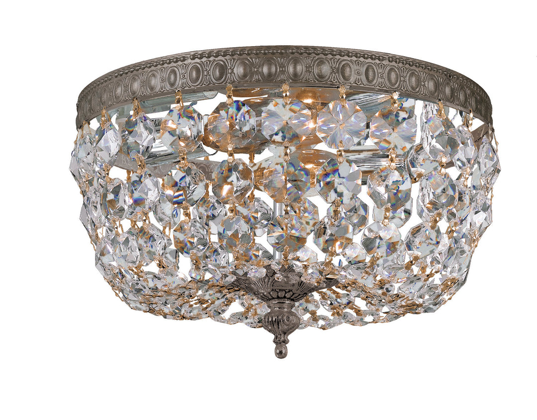 Crystorama Ceiling Mount 710-EB-CL-SAQ Ceiling Light - English Bronze