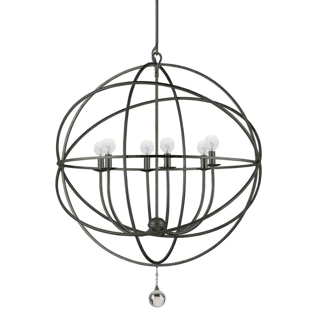 Crystorama Solaris 9228-EB Chandelier Light - English Bronze