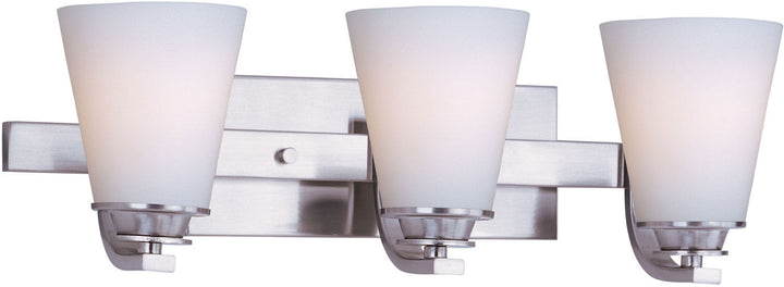 Maxim Conical 9013SWSN Bath Vanity Light 19 in. wide - Satin Nickel