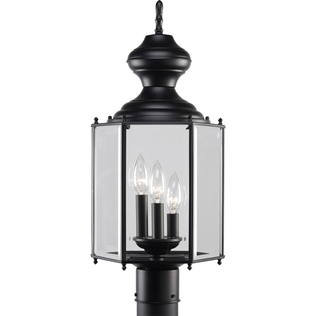 Progress Lighting P5432-31 Carriage Classics Three Light Post Lantern Outdoor Black