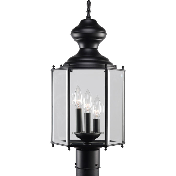 Progress Lighting P5432-31 Carriage Classics Three Light Post Lantern Outdoor Black
