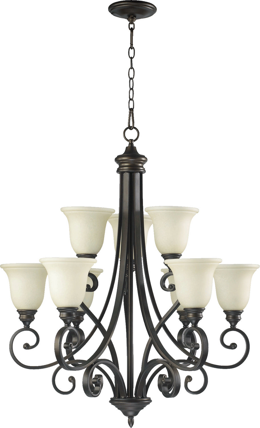 Quorum Bryant 6154-9-86 Chandelier Light - Oiled Bronze